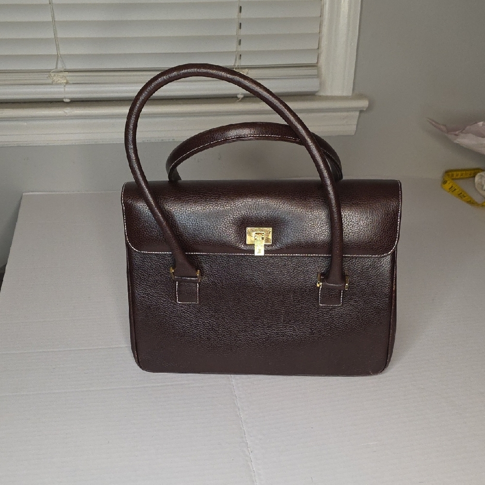 Lambertson TRUEX Sophisticated Dark Brown With Teal Leather Interior Dust  Cover